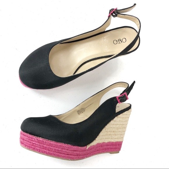 Cato Shoes - Cato Wedge shoes black size 7 (#(36)